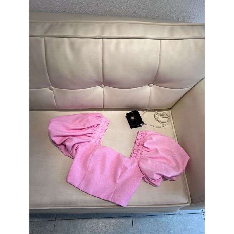GOÛT DE JUN - Áo croptop lưng thun - Ozi Top