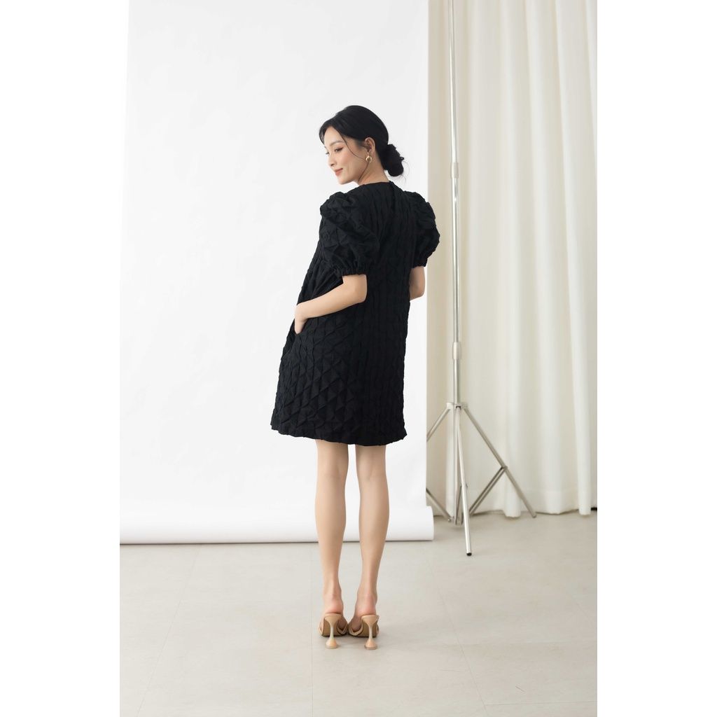 GOÛT DE JUN - Đầm nữ dáng suông thiết kế tay phồng - Fiona Dress