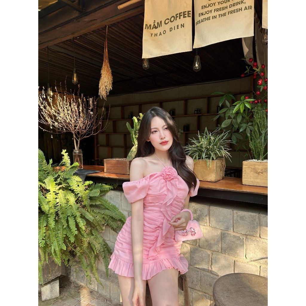 Đầm Nữ Ôm Body Thiết Kế Tay Phồng Dễ Thương - JERSY DRESS - GOÛT DE JUN