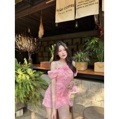 Đầm Nữ Ôm Body Thiết Kế Tay Phồng Dễ Thương - JERSY DRESS - GOÛT DE JUN