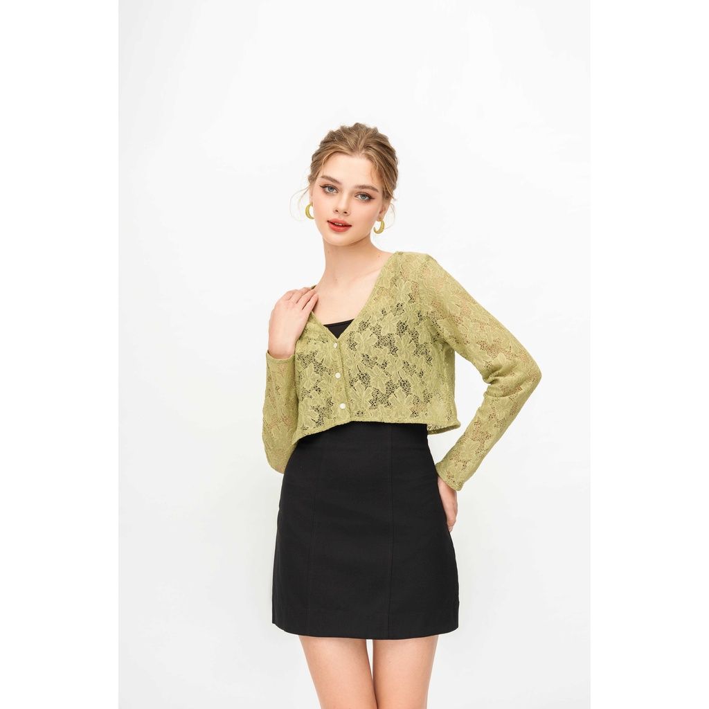 GOÛT DE JUN - Áo khoác cardigan dáng croptop nữ - Juna Cardigan