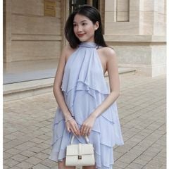 Đầm Nữ Freesize Mùa Hè Cổ Yếm Voan Tơ Xếp Tầng Dễ Thương -  AILEN - GOÛT DE JUN