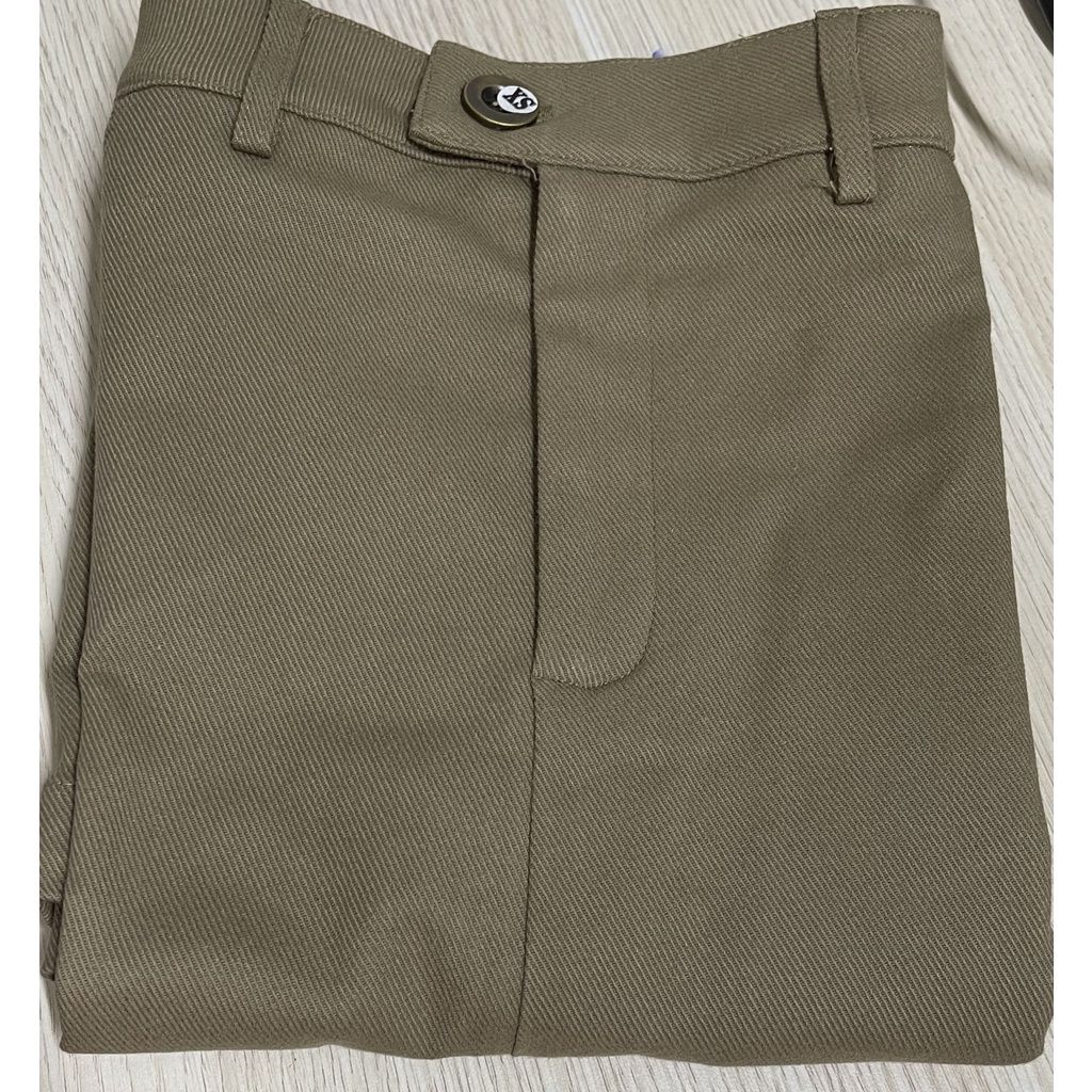 GOÛT DE JUN - Chân váy nữ Kaki dáng dài xẻ tà trước- Daria Skirt