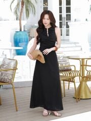 Đầm Nữ REXIEN Nhún Ngực Dáng Dài Nữ Tính GOUT DE JUN