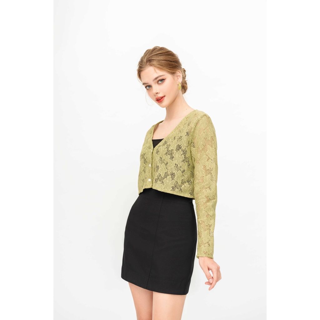 GOÛT DE JUN - Áo khoác cardigan dáng croptop nữ - Juna Cardigan