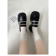 Giày Da Thời Trang Phong Cách Vintage cho Nữ (size lớn - nên lùi 1 size)- GOÛT DE JUN