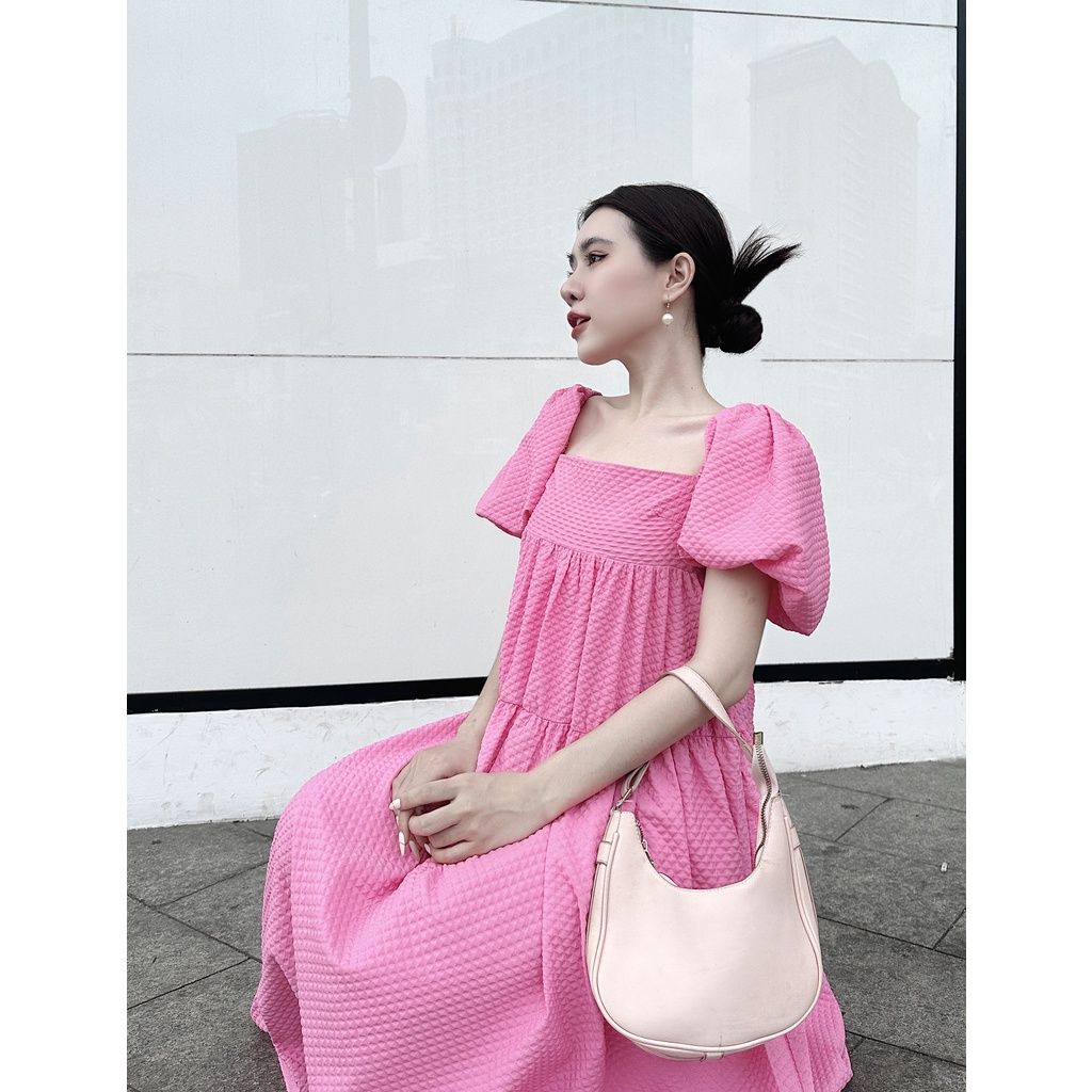 GOÛT DE JUN - Đầm nữ babydoll thiết kế hơ lưng   - KATIE DRESS