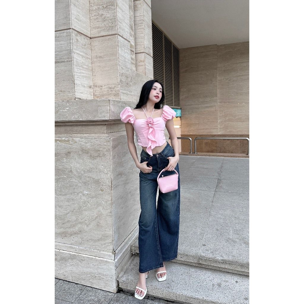 Quần Jeans Nữ Ống Rộng Basic Thời Trang - GIBER JEAN - GOÛT DE JUN