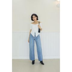 GOÛT DE JUN - Áo thun nhún kiểu - Jikay Top