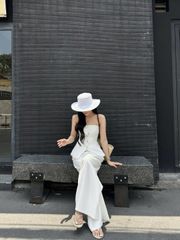 (BÁN LẺ) Set Nữ WORAK Áo Hai Dây Basic Phối Quần Ống Rộng Thời Trang  GOÛT DE JUN