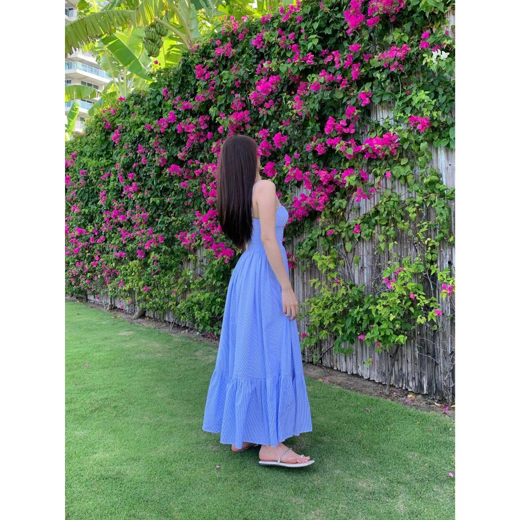 Đầm Nữ Hai Dây Maxi Đi Biển Nhún Eo Tôn Dáng - ROMIS DRESS - GOÛT DE JUN