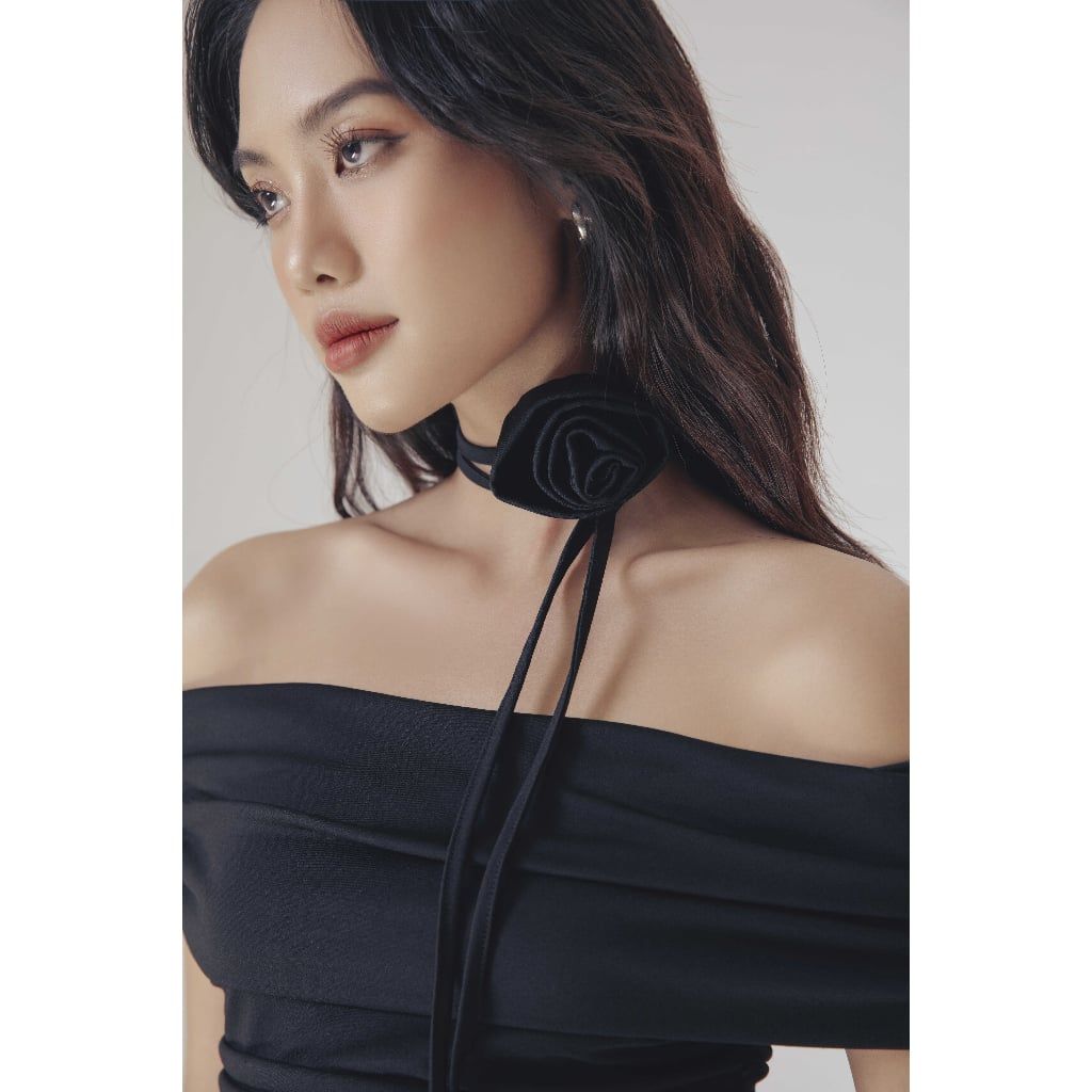 Đầm Body Nữ Trễ Vai (Tặng Kèm Hoa) SEOLY DRESS - GOÛT DE JUN