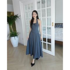 Đầm Nữ Thiết Kế Cổ Yếm Viền Ren Form Dài Tôn Dáng- OMAS DRESS - GOÛT DE JUN