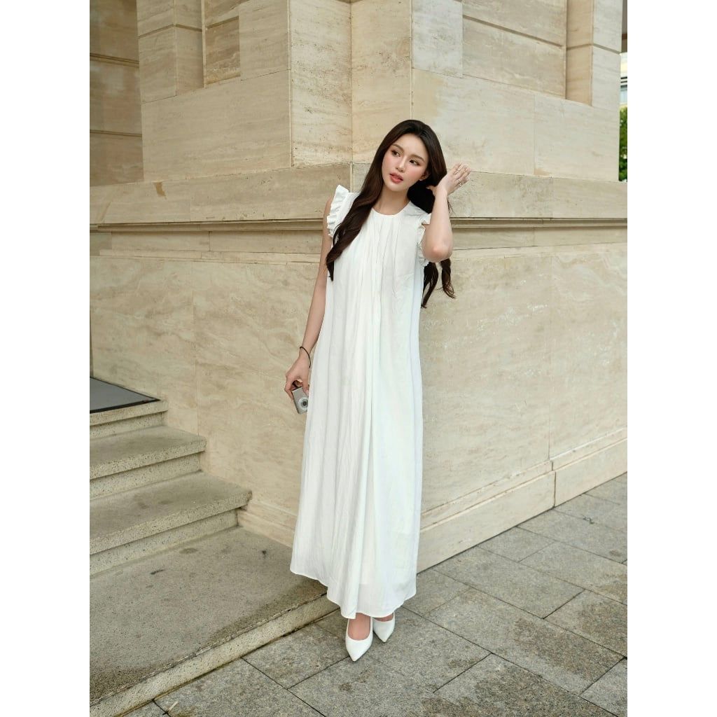 Đầm Nữ Thiết Kế Cánh Tiên Freesize Dáng Dài Dễ Thương - ANDES DRESS - GOÛT DE JUN
