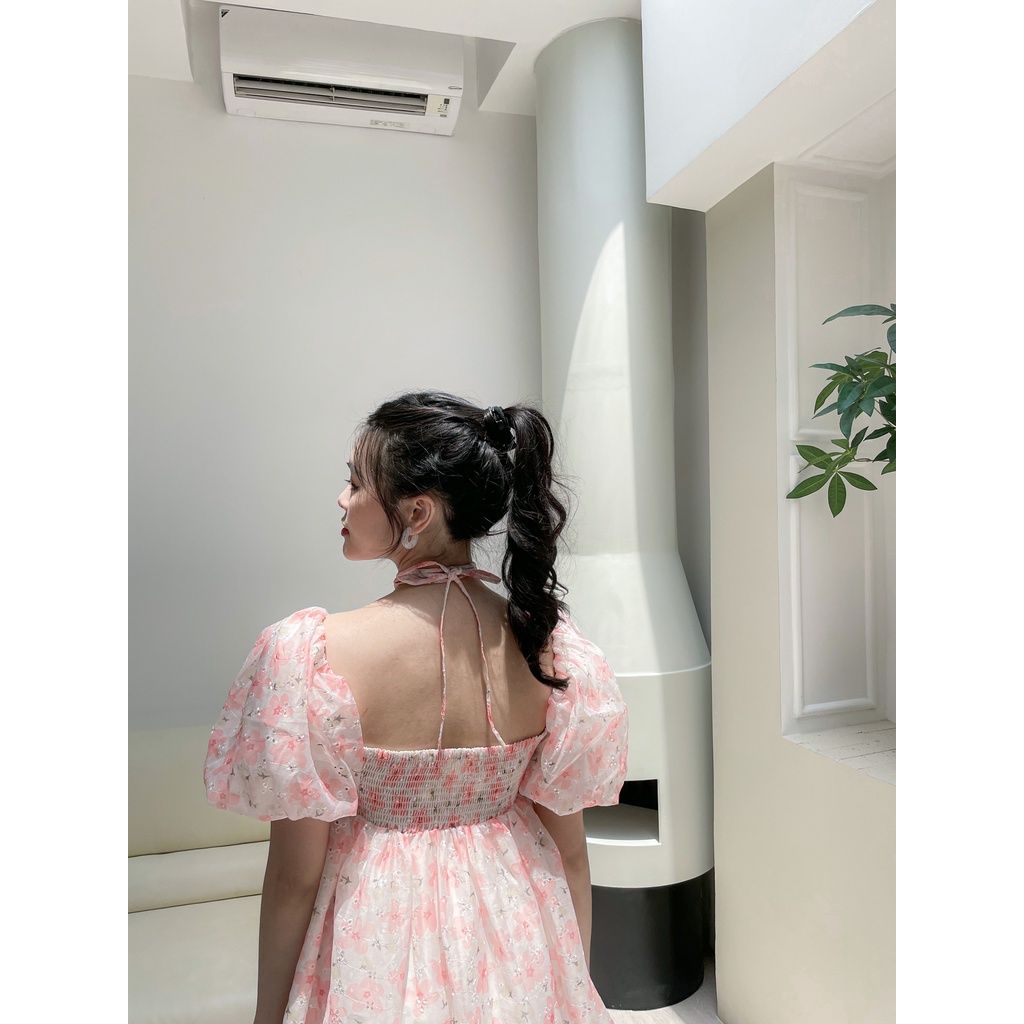 Đầm Babydoll Nữ Tay Phồng (Tặng Kèm Hoa) RYNA DRESS - GOÛT DE JUN