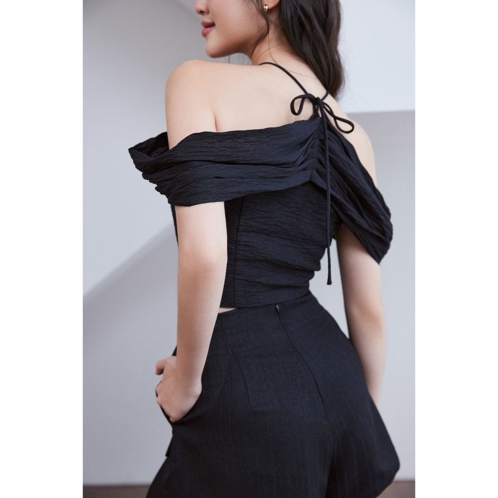 Goût De Jun - Quần Shorts Nữ Lưng Cao Phối Nơ Tôn Dáng- BRENTY SHORTS