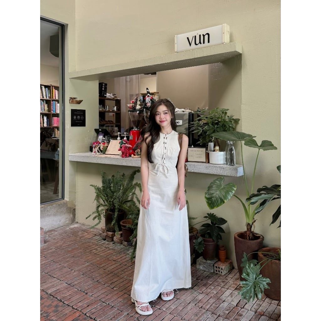 Đầm Nữ Thiết Kế Thắt Dây Form Dài Tôn Dáng- EMRI DRESS - GOÛT DE JUN