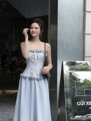 Đầm Nữ Cúp Ngực Phối Bèo Ren Corset Cá Tính Quyễn Rũ - REAM DRESS - GOÛT DE JUN