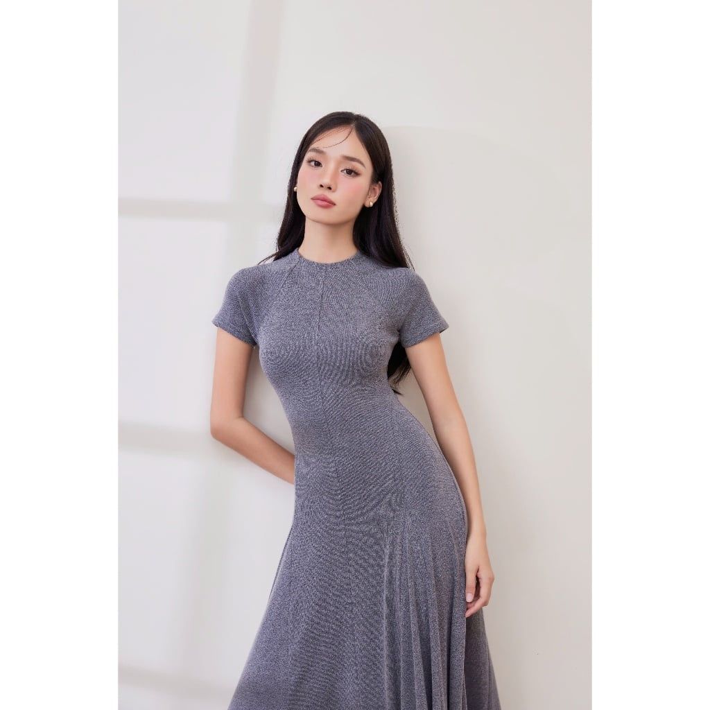 Đầm Nữ Thời Trang Ôm Body Basic Dáng Xoè Dài  - NOKKI DRESS - GOÛT DE JUN