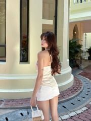 Áo Nữ LOWY TOP Cổ Đổ Lệch Chất Lụa Sang Chảnh GOUT DE JUN