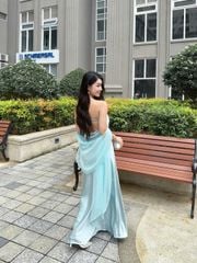Đầm Nữ CIVAL Đi Tiệc Cúp Ngực Dáng Dài Kèm Khăn Choàng Sang Trọng GOÛT DE JUN