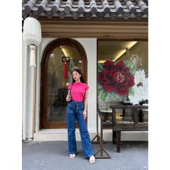 Quần Jean dài ồng suông lưng cao RAKAN JEANS - GOÛT DE JUN
