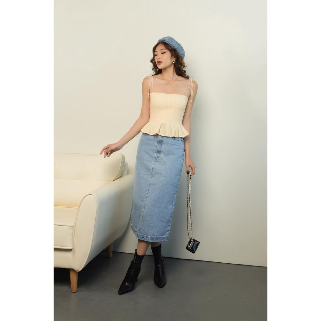 GOÛT DE JUN - Chân váy Jeans dài suông - Jakob Jean Skirt