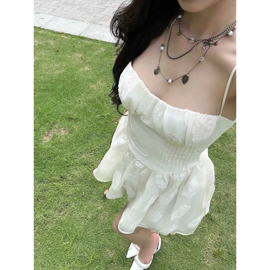 Đầm Nữ Đi Tiệc Form Ngắn Voan Hoa 3D Nữ Tính - YARIS DRESS - GOÛT DE JUN