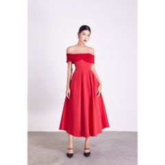 Đầm Nữ  Dự Tiệc Thiết Kế Trễ Vai Dáng Xòe Sang Trọng - RADIN DRESS - GOÛT DE JUN