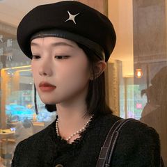 Mũ Beret Dạ Len Phối Charm Thời Trang Thu Đông Phong Cách Hàn Quốc - GOÛT DE JUN