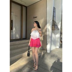 Áo Cổ Yếm Xếp Tầng Beola Top - GOÛT DE JUN