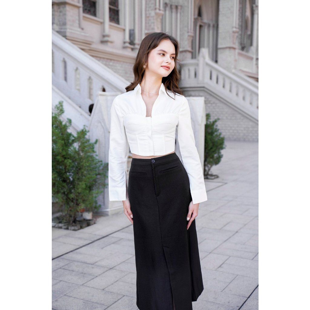 Chân Váy Nữ Dáng Dài Công Sở Thanh Lịch- RORI SKIRT - GOÛT DE JUN