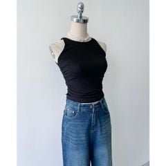 Áo Ba Lỗ Nhún Eo Hai Màu Basic - ALI TOP - GOÛT DE JUN