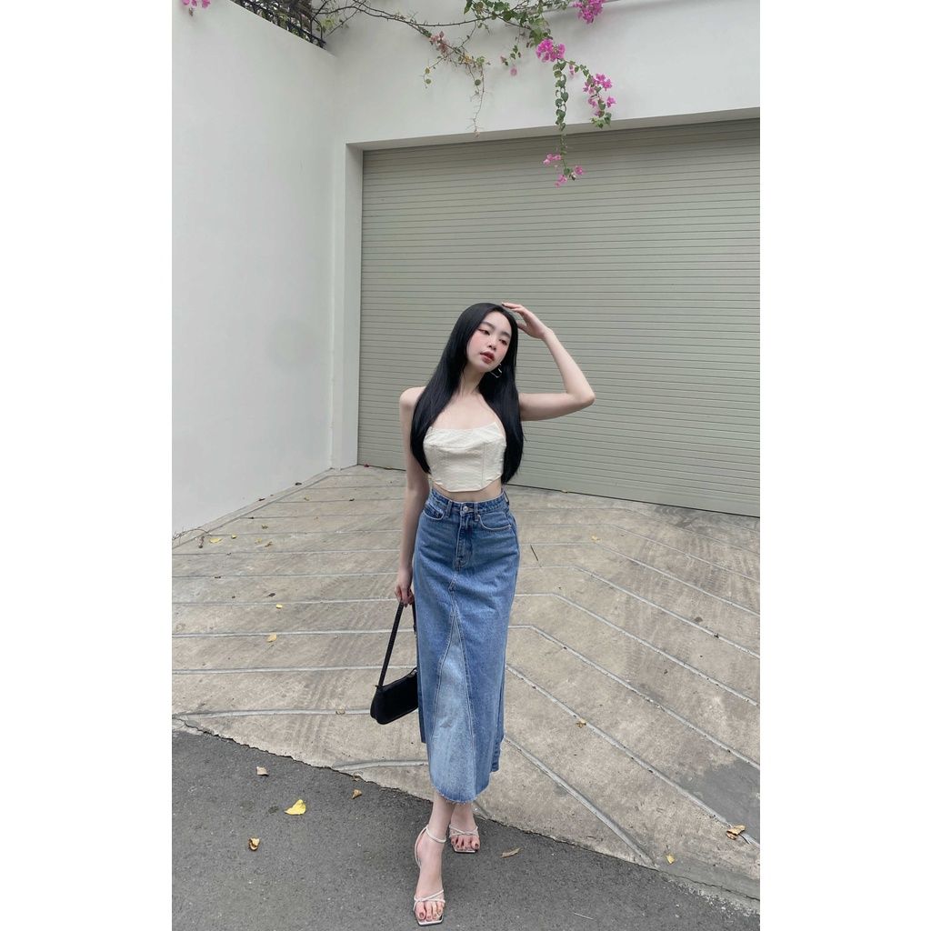 GOÛT DE JUN - Áo croptop cúp ngực -TONNA TOP