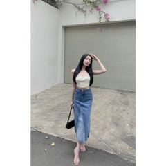 GOÛT DE JUN - Áo croptop cúp ngực -TONNA TOP