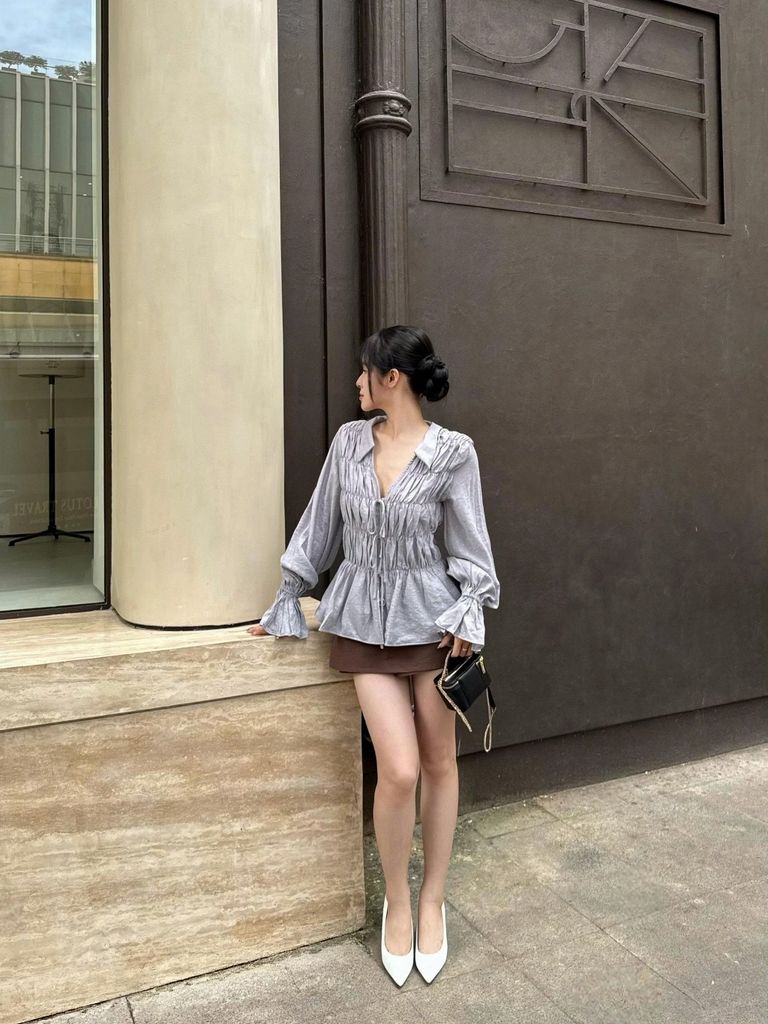 Chân Váy Nữ AGNESS Form Ngắn Basic GOÛT DE JUN