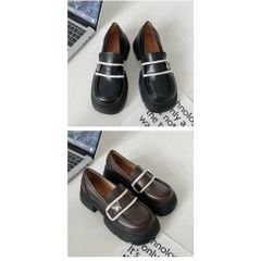 Giày Da Thời Trang Phong Cách Vintage cho Nữ (size lớn - nên lùi 1 size)- GOÛT DE JUN