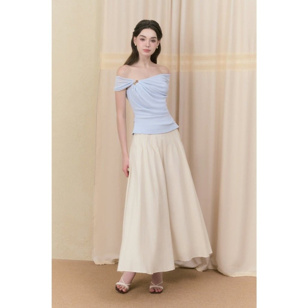 Chân Váy Nữ OMRAN SKIRT Dáng Dài Form Xòe Cơ Bản Dễ Phối Đồ GOUT DE JUN