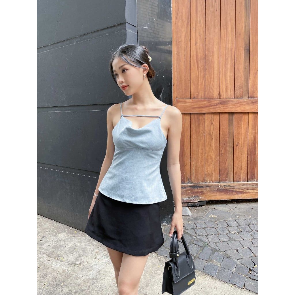 Áo Kiểu Nữ Ha Dây Cổ Đổ - SULLI TOP - GOÛT DE JUN
