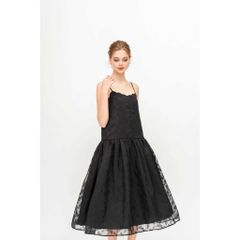 GOÛT DE JUN - Đầm maxi nữ hai dây gợn sóng - SOFIA DRESS