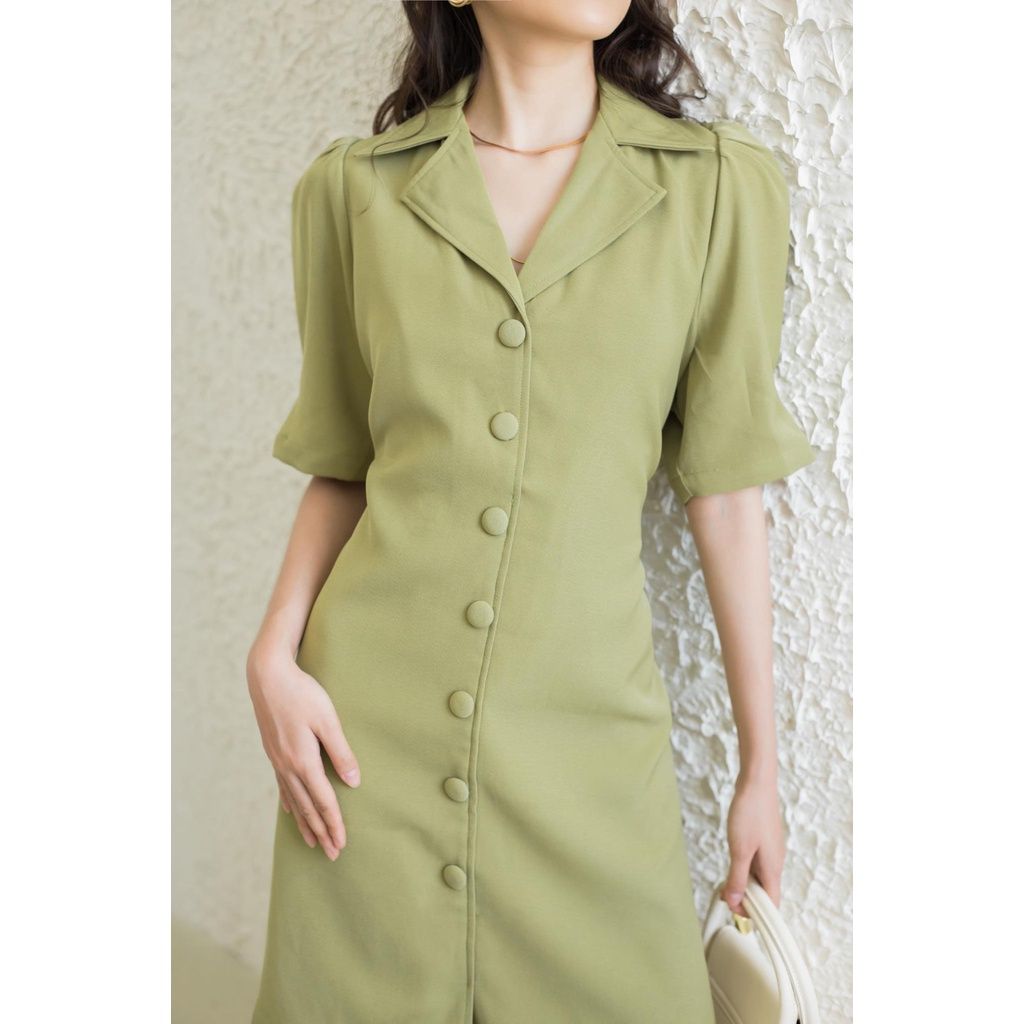 GOÛT DE JUN - Đầm Sơmi suông thắt dây - Tyno Dress