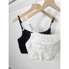 Áo Croptop Corset Hai Dây - MABELL TOP - GOÛT DE JUN