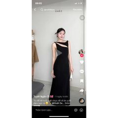 Đầm Dây Trơn Dài Ôm Dáng Phong Cách Quyến Rũ Cho Nữ - TISLY DRESS - GOÛT DE JUN