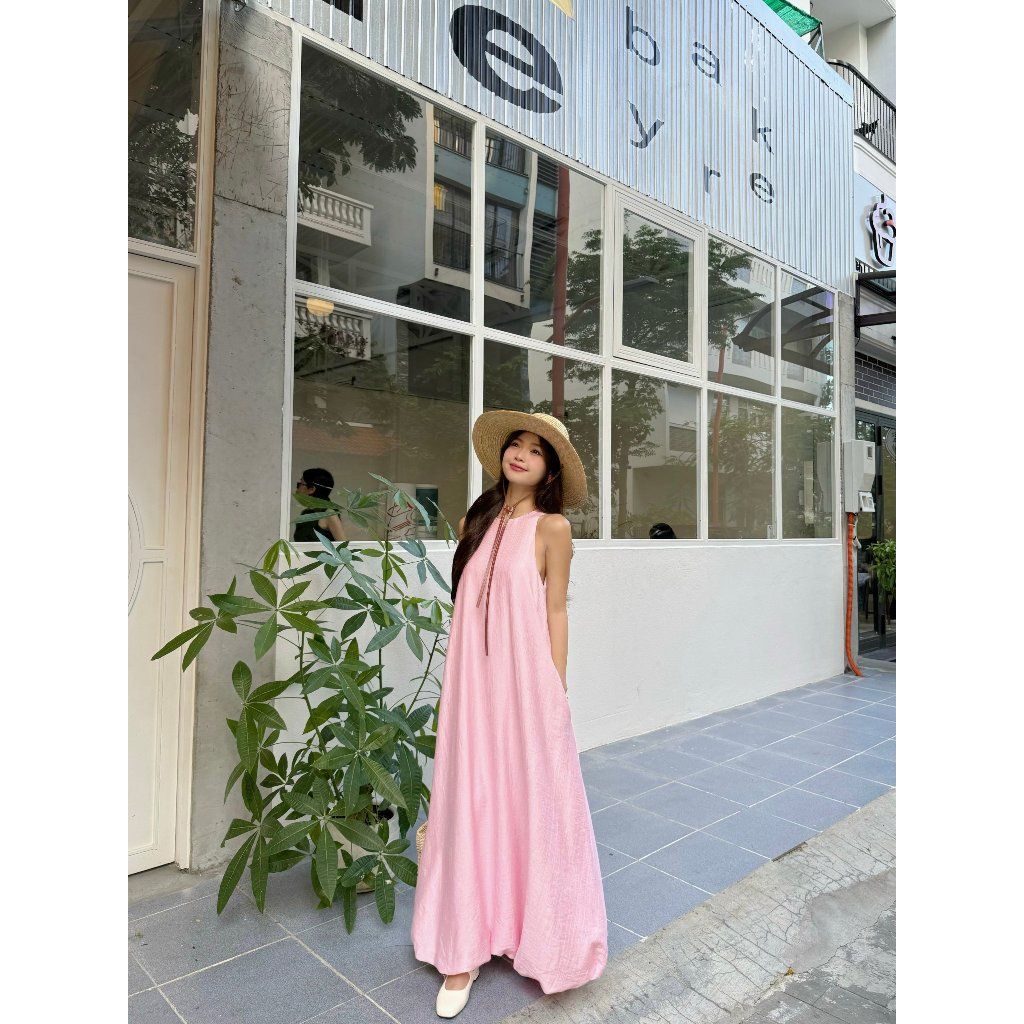 Đầm Nữ Maxi Đi Biển Freesize Dáng Bí Dễ Thương - GINIS DRESS - GOÛT DE JUN