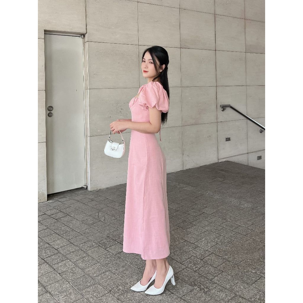 Đầm Nữ Tay Phồng Dáng Dài Thanh Lịch Amore Dress - GOÛT DE JUN
