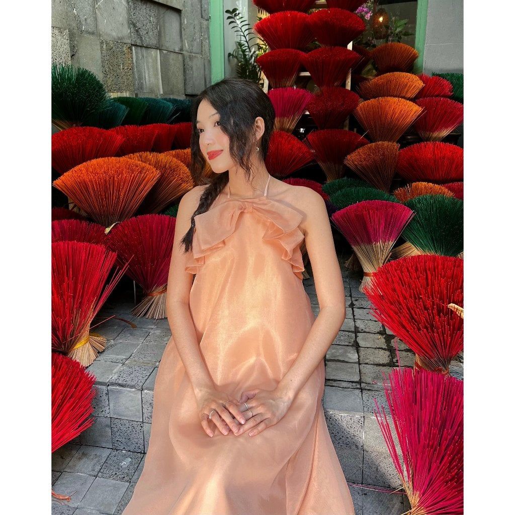 Đầm Nữ Cổ Yếm Dài Dáng Bí Hot Trend - MARIE DRESS - GOÛT DE JUN