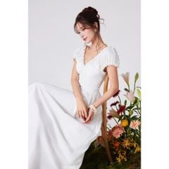 Đầm Nữ Dáng Dài Cổ V Dáng Xoè - DENZYS DRESS - GOÛT DE JUN