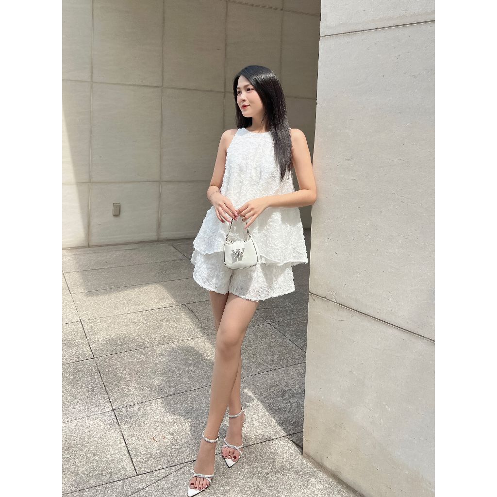 GOÛT DE JUN - Set Bộ Nữ Xinh Xắn Ren Hoa Nổi (có bán lẻ) - LINIE x COLIN