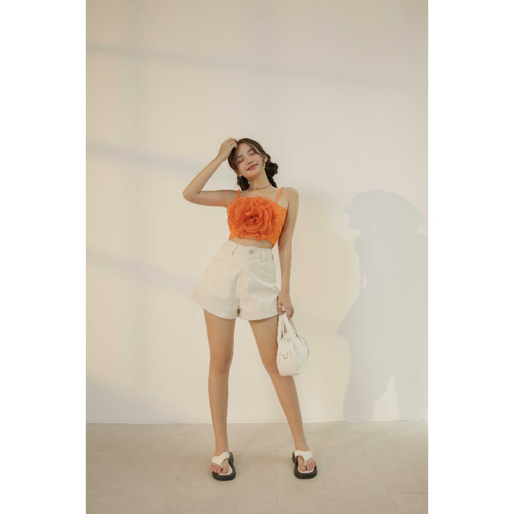 (Hàng đặt trước) Quần Shorts Ống Rộng Lưng Cao Thời Trang Năng Động | TIPCY Shorts | Secodee