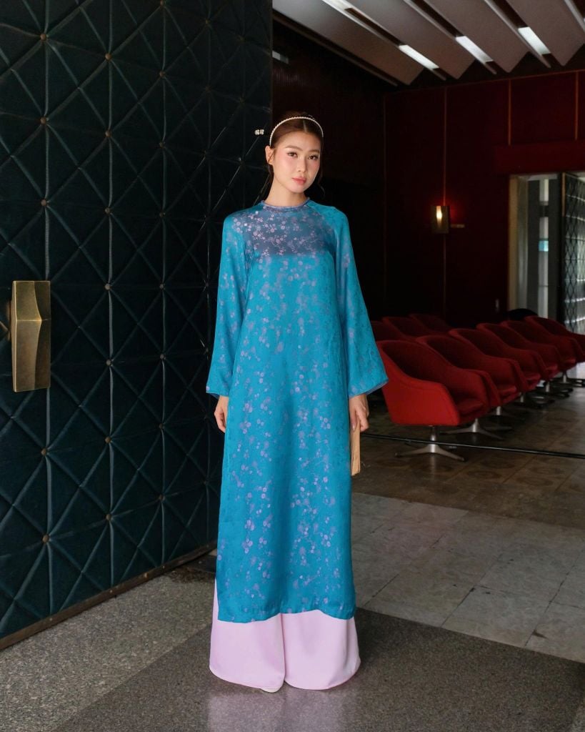 Quần Lụa Áo Dài Nữ XUÂN CHI Phối Chun Ống Rộng GOÛT DE JUN